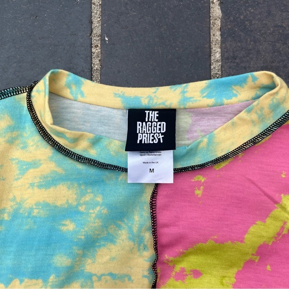 SOLD The Ragged Priest Hi Fi Tie Dye Long Sleeve Dress - Picture 3 of 7